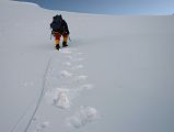 
Climbing Sherpa Lal Singh Tamang Leads The Way Up The Snow Slope From Lhakpa Ri Camp I Towards The Summit
